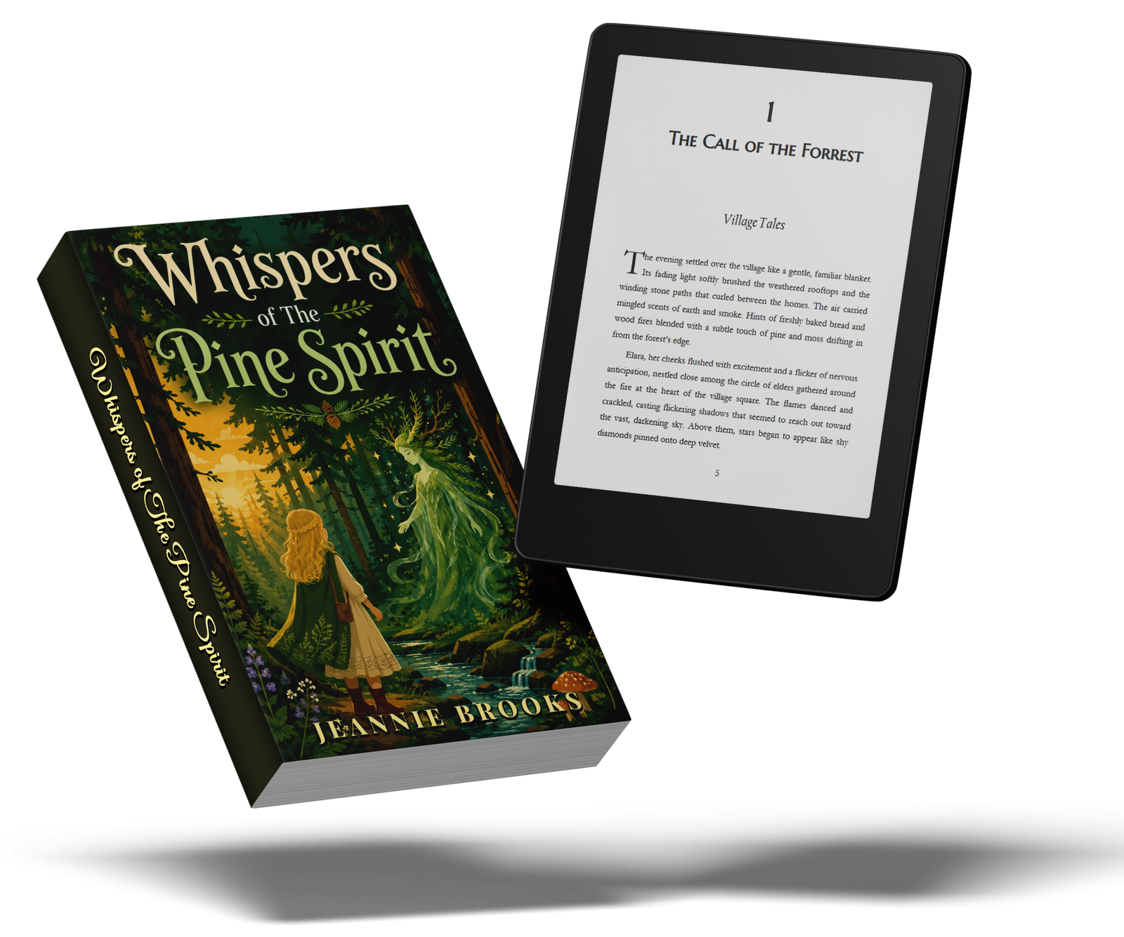 Whispers Of The Pine Spirit Book Mockup